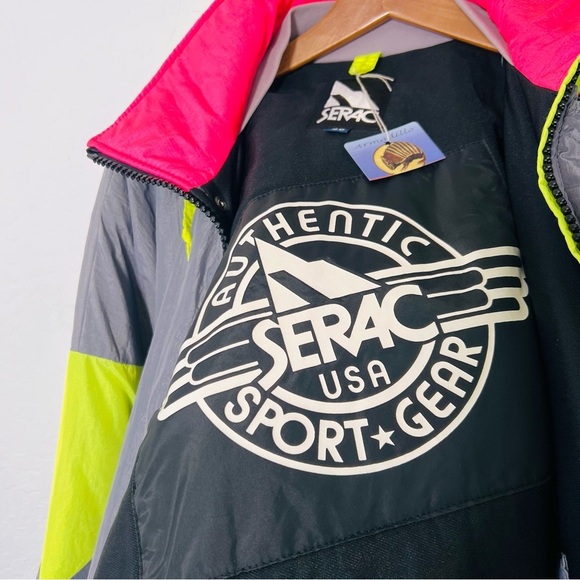 1980s Serac Ski Winter Retro Snow Bunny Jacket 40 - Picture 3 of 9